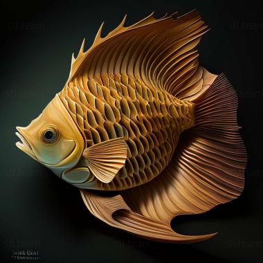 3D model Shell agassiz fish (STL)